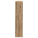 bogreol 102x29x143 cm konstrueret træ egetræsfarve