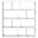 bogreol 132x29x141,5 cm konstrueret træ hvid
