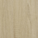 bogskab 132x29x141,5 cm konstrueret træ sonoma-eg