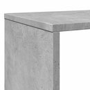 bogreol 132x29x141,5 cm konstrueret træ betongrå