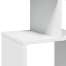 bogreol 92x29x188 cm konstrueret træ hvid
