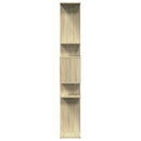 bogskab 92x29x188 cm konstrueret træ sonoma-eg
