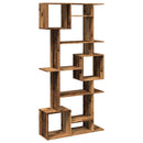 bogskab 92x29x188 cm konstrueret træ gammelt trælook