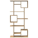 bogskab 92x29x188 cm konstrueret træ egetræsfarve