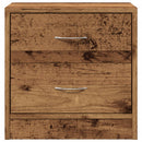 sengeborde 2 stk. 40x30x40 cm konstrueret træ gammelt trælook