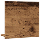 spejlskab 40x11x37 cm konstrueret træ antikt træ
