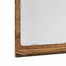 spejlskab 40x11x37 cm konstrueret træ antikt træ
