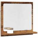 spejlskab 40x11x37 cm konstrueret træ antikt træ