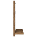 badeværelsesskab med spejl 40x11x37 cm konstrueret træ kunsteg