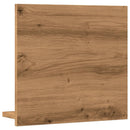 badeværelsesskab med spejl 40x11x37 cm konstrueret træ kunsteg