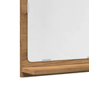 badeværelsesskab med spejl 40x11x37 cm konstrueret træ kunsteg
