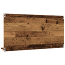 badeværelsesskab m. spejl 90x11x45cm konstrueret træ antikt træ