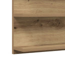 badeværelsesskab med spejl 90x11x45 cm konstrueret træ kunsteg
