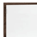 badeværelsesspejl m. LED 100x8,5x38 cm konstrueret træ brunt eg