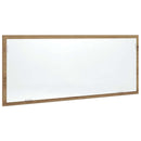 badeværelsesspejl med LED 100x8,5x37 cm konstrueret træ kunsteg