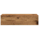 tv-bord med LED-lys 60x35x15,5 cm antikt træ