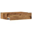 tv-bord med LED-lys 60x35x15,5 cm antikt træ