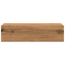 tv-borde 2 stk. med LED-lys 60x35x15,5 cm kunsteg