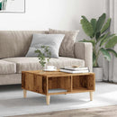 sofabord 60x60x30 cm konstrueret træ antikt træ