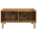 sofabord 60x60x30 cm konstrueret træ antikt træ