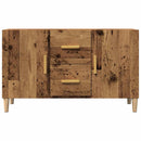 skænk 100x36x60 cm konstrueret træ gammelt træ-look