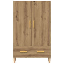 skab 70x31x115 cm konstrueret træ artisan egetræsfarve