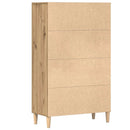 skab 70x31x115 cm konstrueret træ artisan egetræsfarve