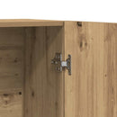 skab 70x31x115 cm konstrueret træ artisan egetræsfarve