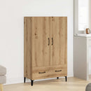 skab 70x31x115 cm konstrueret træ artisan egetræsfarve