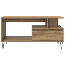 sofabord 90x49x45 cm konstrueret træ kunsteg