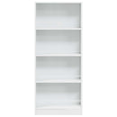 skab 60x24x143 cm konstrueret træ hvid højglans
