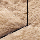 shaggy gulvtæppe NAVARRA 60x100 cm høje luv polyester beige