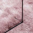 shaggy gulvtæppe NAVARRA 60x100 cm høje luv støvet rosa