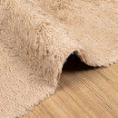 shaggy gulvtæppe NAVARRA 120x170 cm høje luv polyester beige