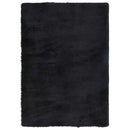 shaggy gulvtæppe NAVARRA 120x170 cm høje luv polyester sort