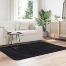 shaggy gulvtæppe NAVARRA 120x170 cm høje luv polyester sort
