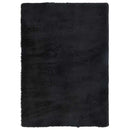 shaggy gulvtæppe NAVARRA 160x230 cm høje luv polyester sort