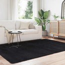 shaggy gulvtæppe NAVARRA 160x230 cm høje luv polyester sort