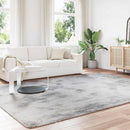 shaggy gulvtæppe NAVARRA 240x340 cm høje luv polyester sølvgrå