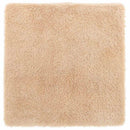 shaggy gulvtæppe NAVARRA 120x120 cm høje luv polyester beige