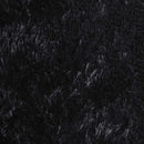 shaggy gulvtæppe NAVARRA 120x120 cm høje luv polyester sort