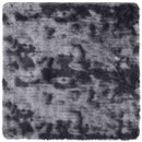 shaggy gulvtæppe NAVARRA 120x120 cm høje luv polyester mørkegrå