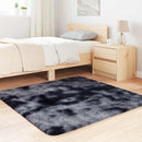 shaggy gulvtæppe NAVARRA 120x120 cm høje luv polyester mørkegrå