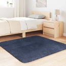 shaggy gulvtæppe NAVARRA 120x120cm høje luv polyester marineblå