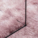 shaggy gulvtæppe NAVARRA 200x200 cm høje luv støvet rosa