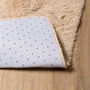 shaggy gulvtæppe NAVARRA 240x240 cm høje luv polyester beige