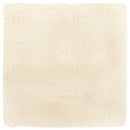 shaggy gulvtæppe NAVARRA 240x240 cm høje luv cremefarvet