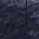 shaggy gulvtæppe NAVARRA 240x240cm høje luv polyester marineblå