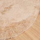 shaggy gulvtæppe NAVARRA 100x100 cm høje luv polyester beige