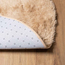 shaggy gulvtæppe NAVARRA 100x100 cm høje luv polyester beige